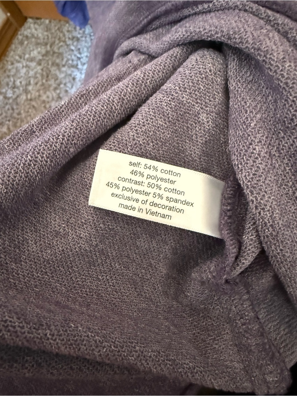 Lane Bryant Lavender Pullover Hoodie with White "Blessed" Script - Picture 7 of 7